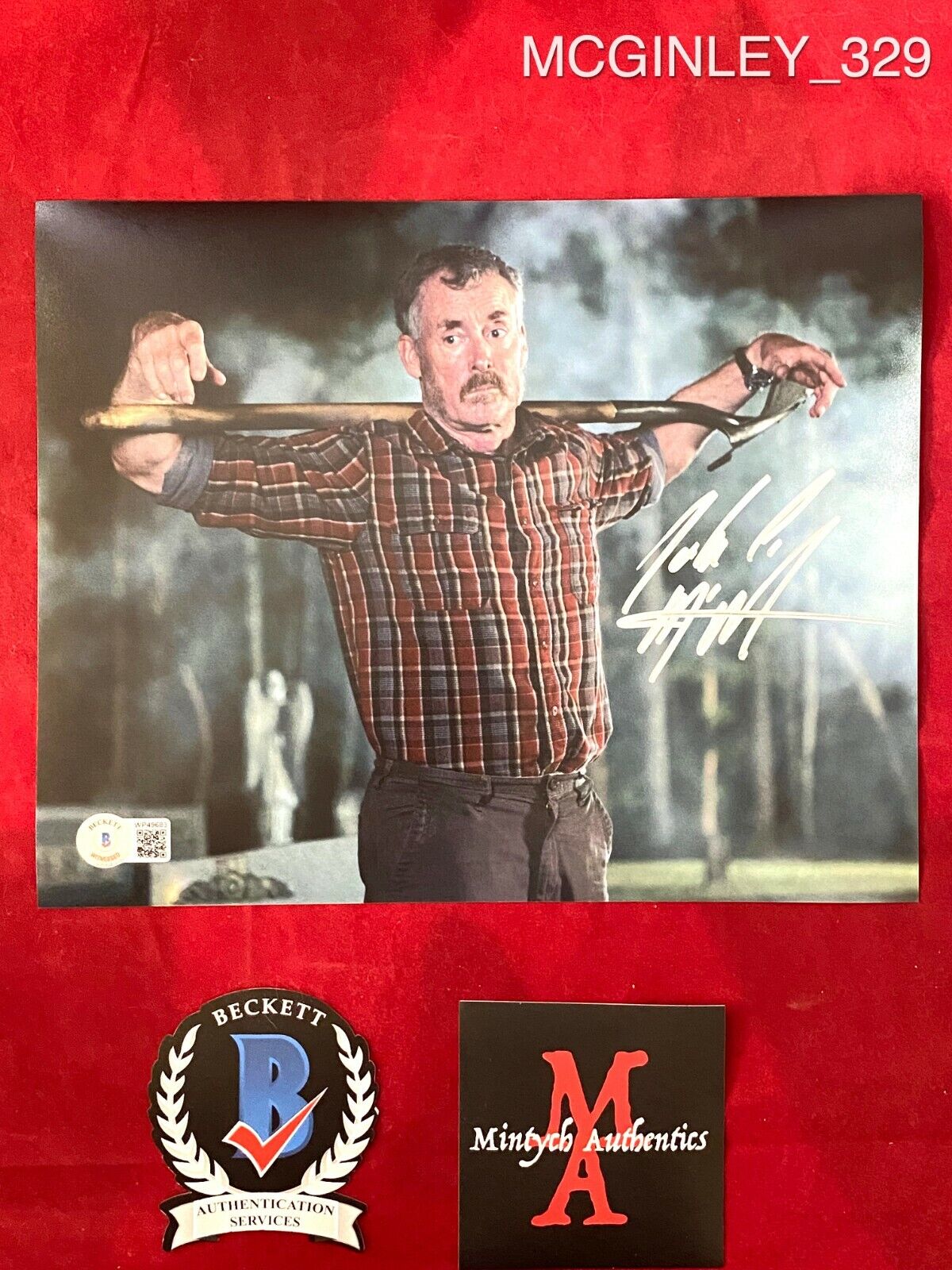 JOHN MCGINLEY AUTOGRAPHED SIGNED 8x10 Photo Poster painting! STAN AGAINST EVIL! BECKETT COA!