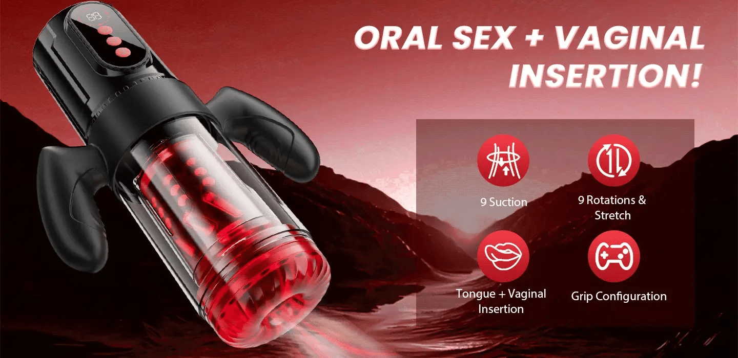 XP Handle Stroker Control Grip suction and rotating preview
