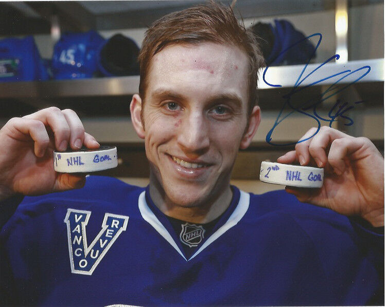 Vancouver Canucks Jordan Schroeder Autographed Signed 8x10 Photo Poster painting COA B
