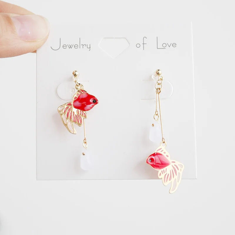 Koi Fish Dangle Earrings