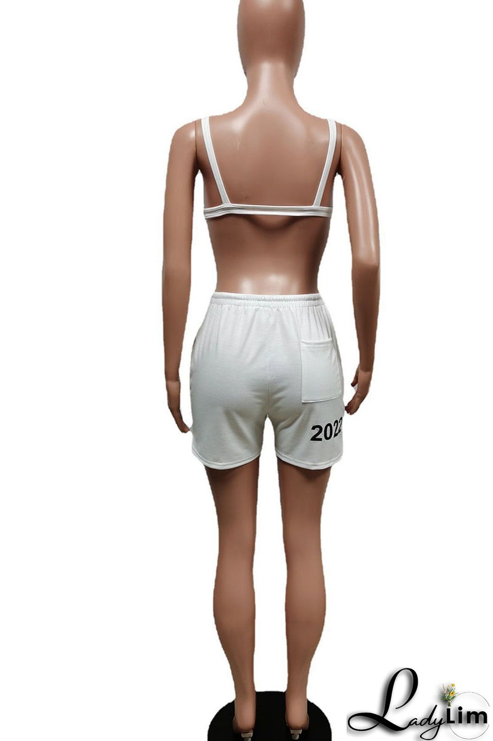 Pink Casual Print Patchwork Spaghetti Strap Sleeveless Two Pieces