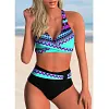 2022 New Swimsuit Sexy High Waist Printed Women Bikini Set Beachwear Push Up Bathing Suit Female Swimwear Two Piece