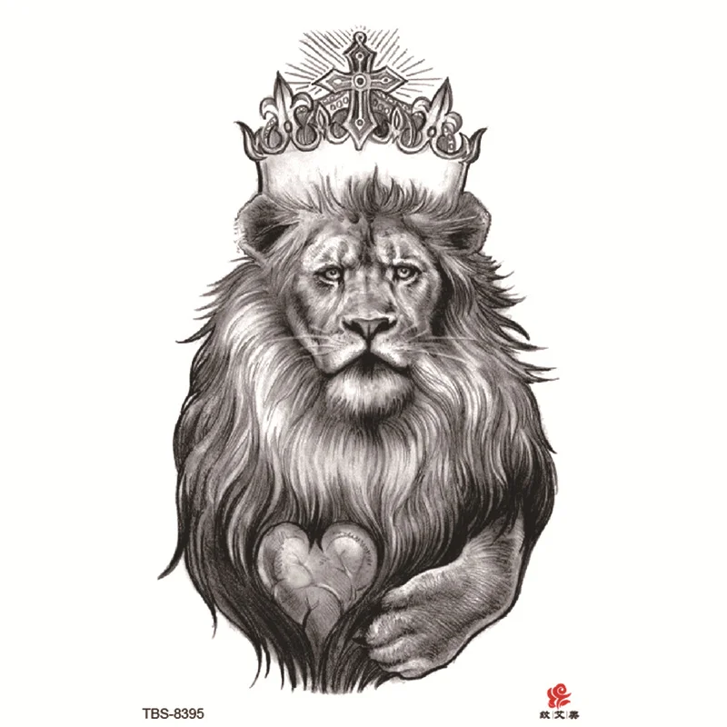 Sdrawing Temporary Tattoo Sticker Forest Lion Tiger Flash Tattoos Women Skeleton Skull Bodi Art Arm Fake Tatoo Men Body Woman