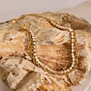 Bling Zircon 2 Layers Golden Bracelet