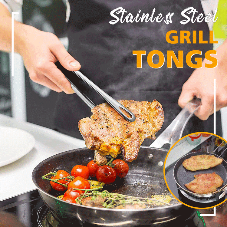 Stainless Steel Grill Tongs - tree - Codlins