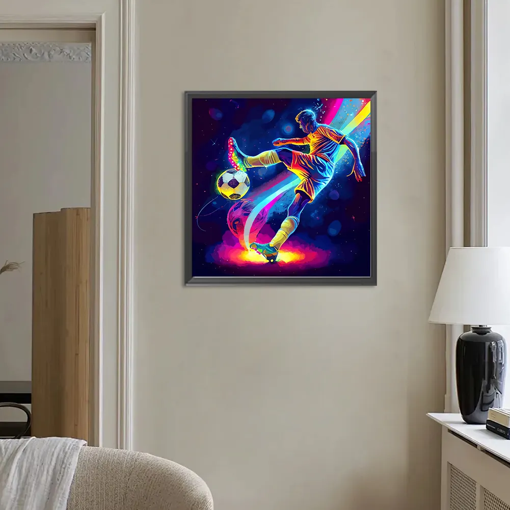Diamond Painting - Full Round Drill - Soccer(Canvas|30*30cm)