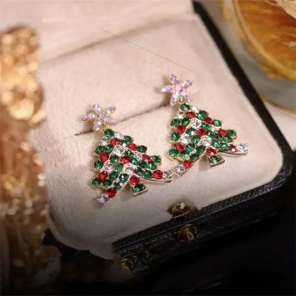 Christmas Tree Earrings (Pair) socialshop