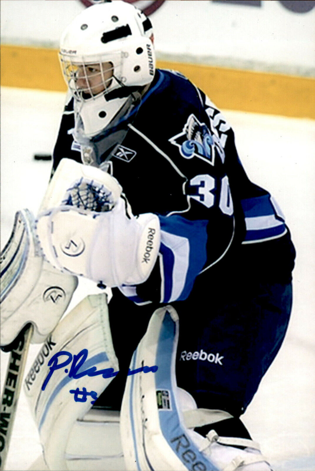 Philippe Desrosiers SIGNED 4x6 Photo Poster painting RIMOUSKI OCEANIC / DALLAS STARS