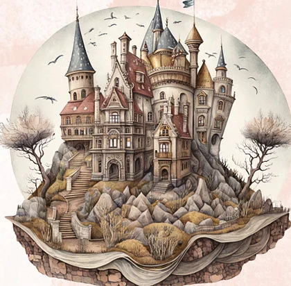 Full Round Drill Diamond Painting - Harry Potter Castle - 30*40cm