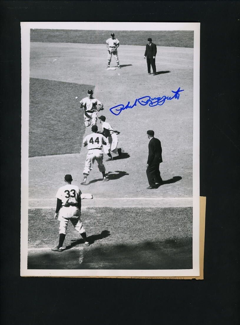 Phil Rizzuto SIGNED 1950 Press Photo Poster painting from Rizzuto estate Yankees