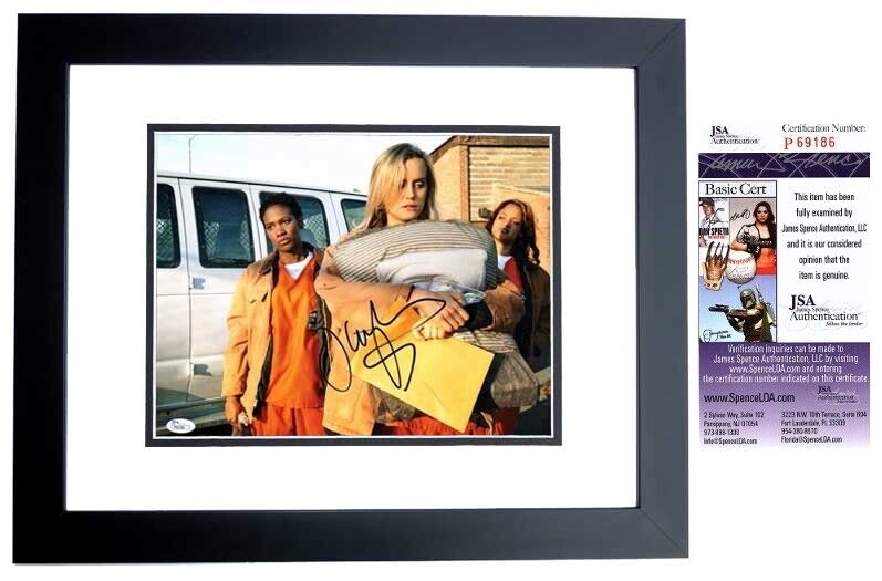 Taylor Schilling Signed - Autographed Orange is the New Black Photo Poster painting FRAMED - JSA