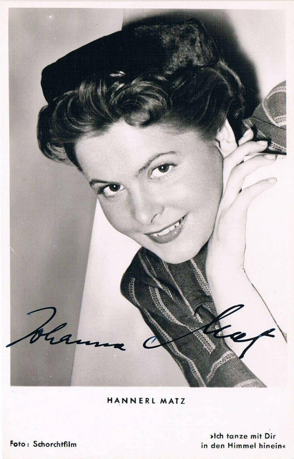 Johanna Matz 1932- autograph signed postcard Photo Poster painting 3.5x5.5