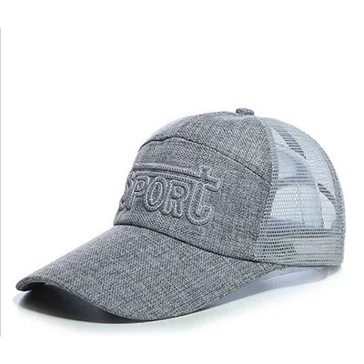 2023 Style Spring Mesh Snapback Letter Baseball Cap Quick Dry Summer Sun Hat Breathable Chapeu Casual Mesh