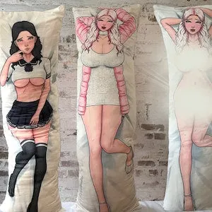 pornhint Pornhint Himari Dakimakura Anime Waifu Hugging Body Pillow Cover Case 150x50cm - BMO TV Merchandise - Original by Rel.Pink