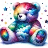 Diamond Painting-DIY Full Round Drill Rainbow Bear