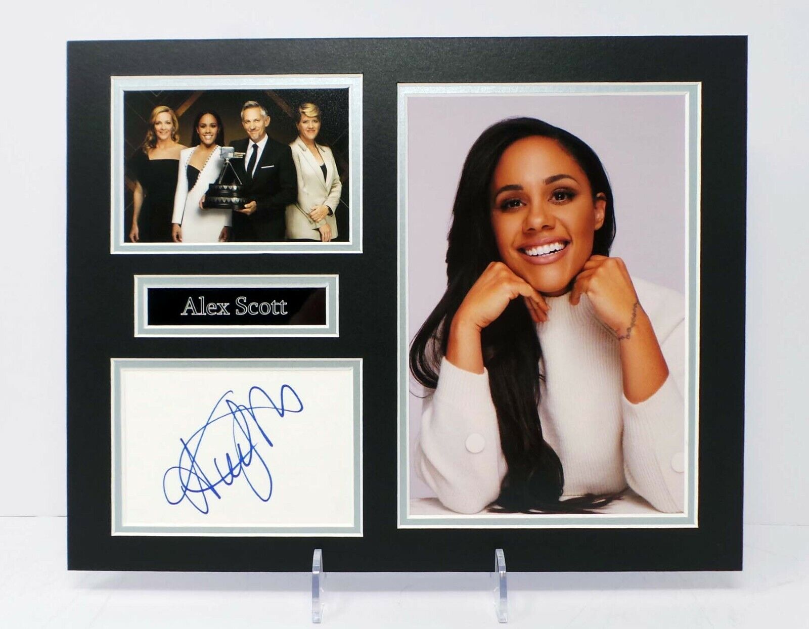 Alex SCOTT Football Presenter Signed & Mounted 14X11 Photo Poster painting Display AFTAL RD COA