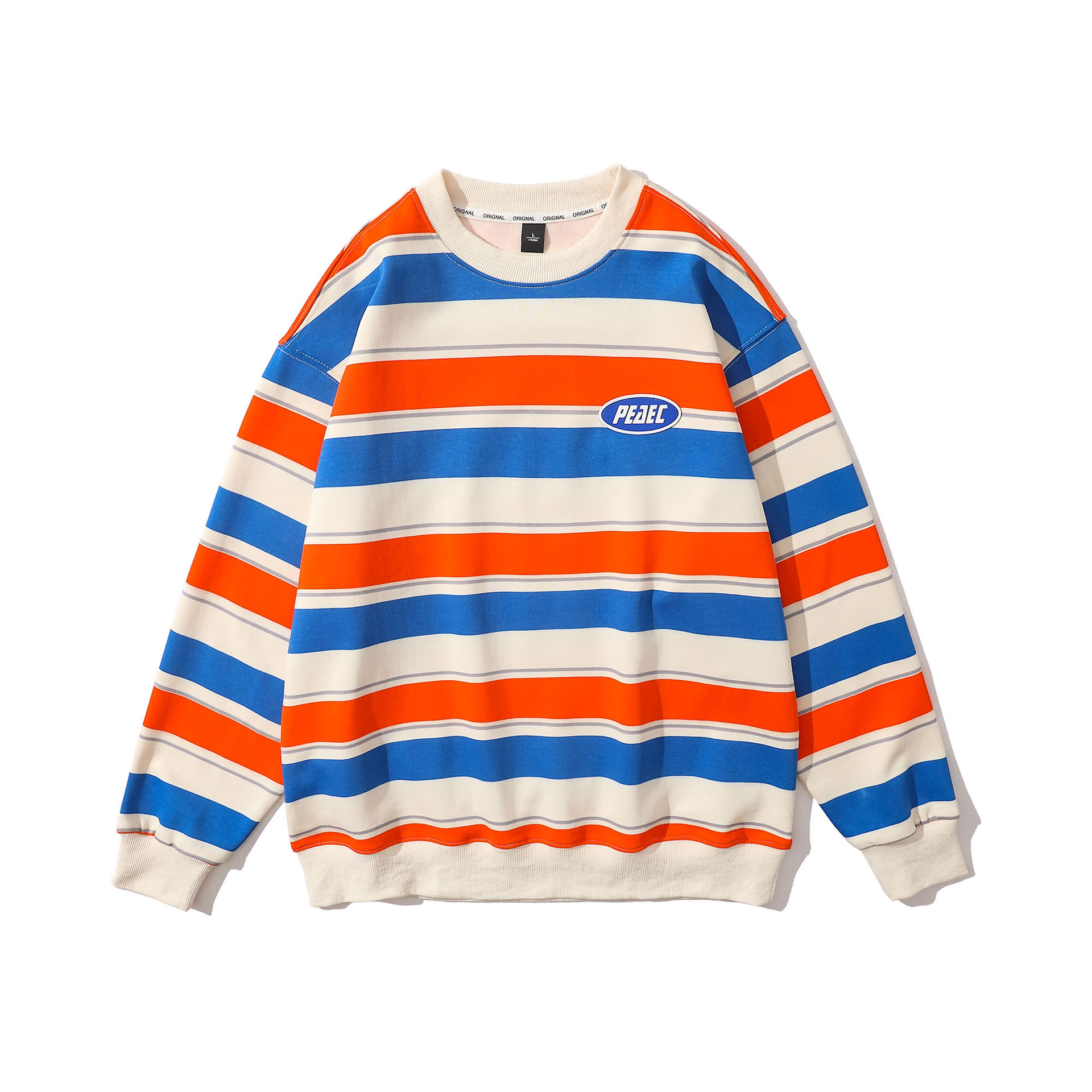 New Women Stripe Sweater Autumn Winter Loose Long Sleeve Pullover Tops Korean Ladies Knitted Patchwork Korean Sweaters