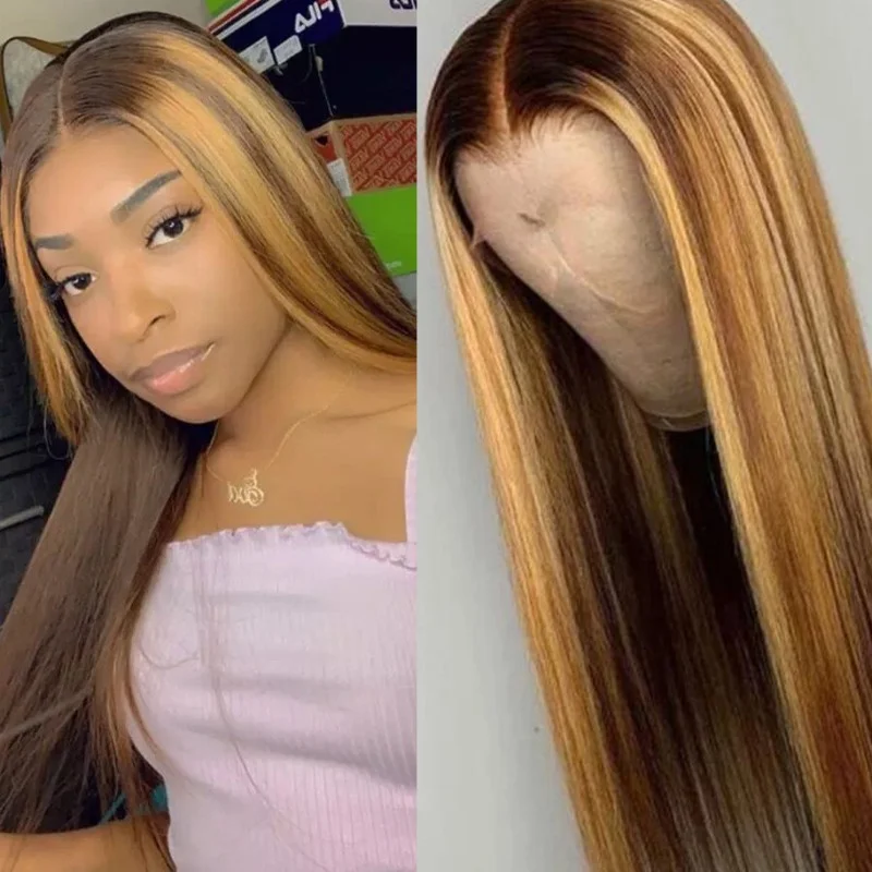 Gold Fashion Casual Straight Hair Wigs | EGEMISS