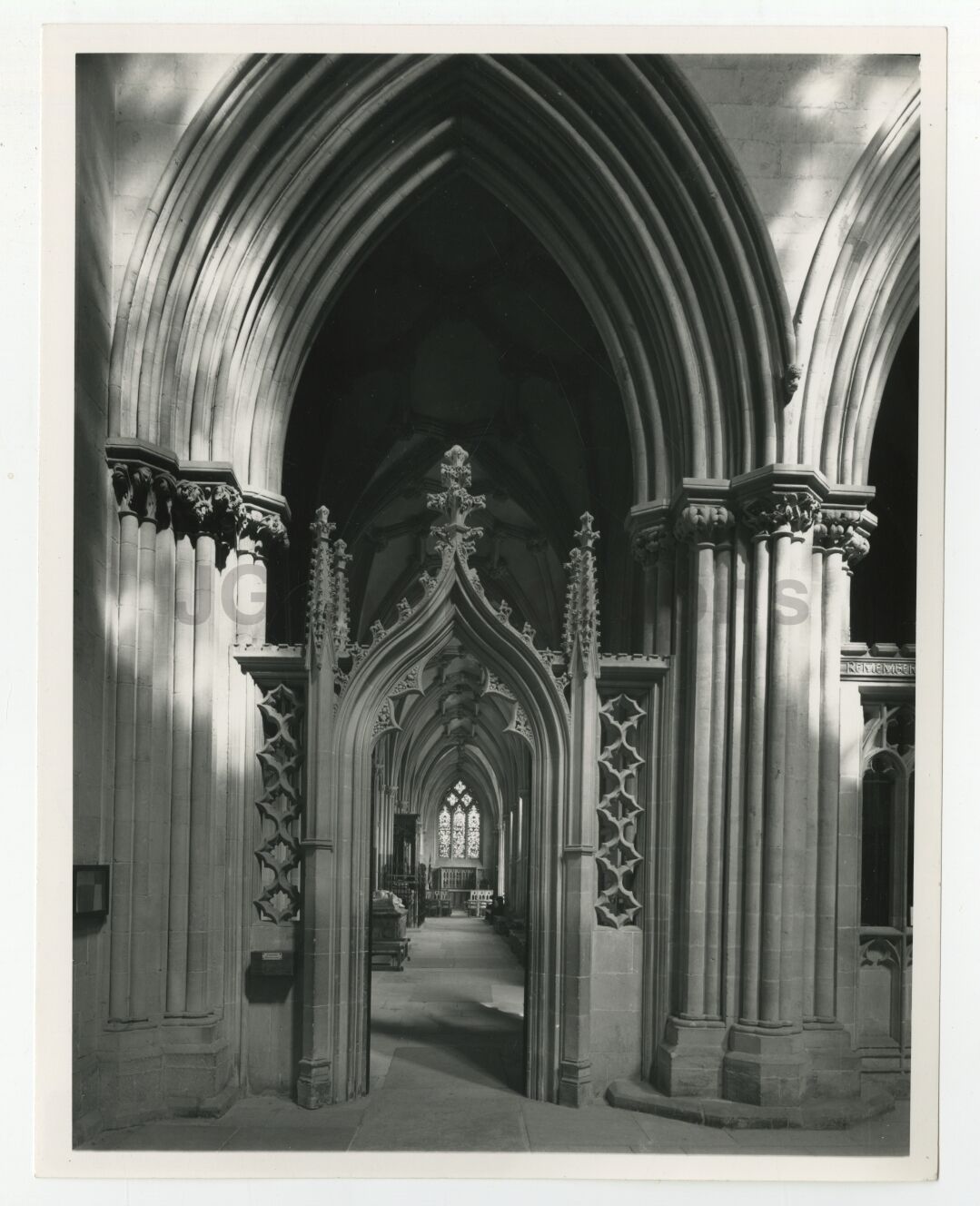 Wells Cathedral - Vintage Publication Photo Poster paintinggraph - England