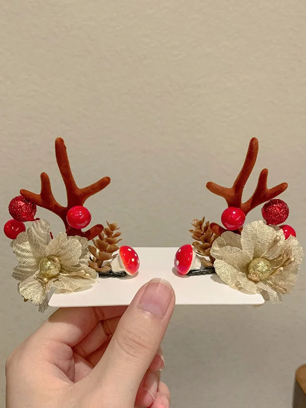 Christmas 10 Colors Handmade Elk Headwear