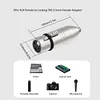 1/8in TRS Female To 3Pin XLR Female Aduio Adapter Lockable Gender Changer Audio Coupler Connectors for Mixer Microphone Power Amplifier