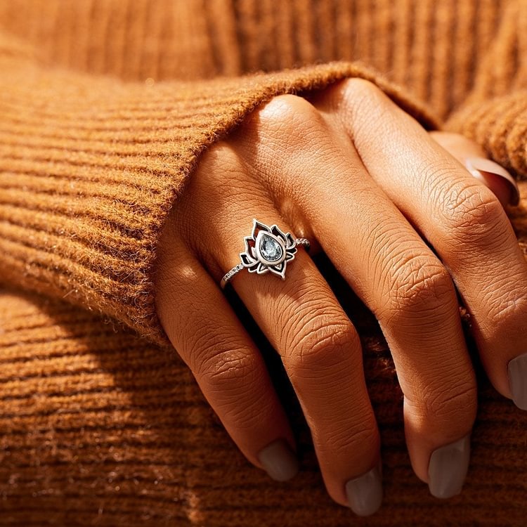 For Daughter Everything Changes Lotus Ring