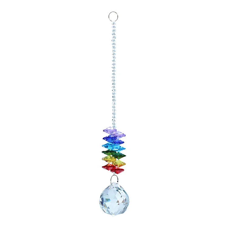 Crystal Pendant Prism Colorful Beads Hanging Drop Curtain Decor gbfke
