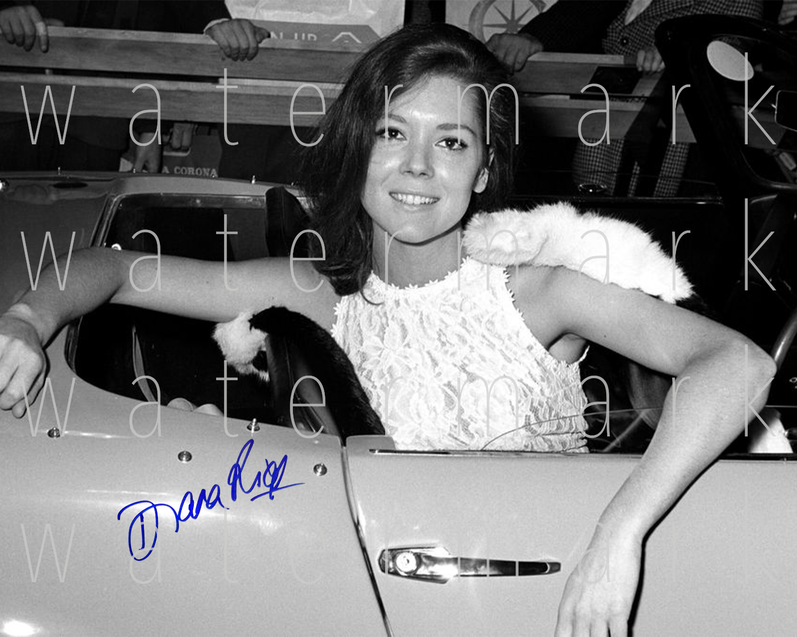 Diana Rigg The Avengers signed 8X10 inch print Photo Poster painting picture poster autograph RP