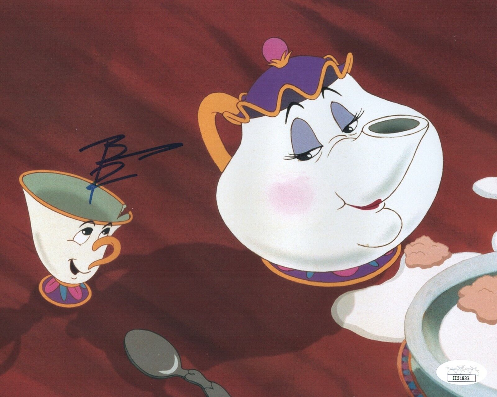 BRADLEY PIERCE Signed BEAUTY AND THE BEAST Chip 8x10 Photo Poster painting Autograph JSA COA