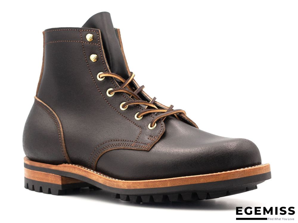 Cow Split Leather Men Boots Comfortable Boots Men Footwear Rubber Ankle Boots Men's Shoes | EGEMISS