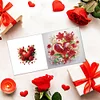 6Pcs Valentines Day Diamond Painting Greeting Card