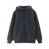 Winter Unisex Fleece Sherpa Thickened Zip Hoodie Jacket
