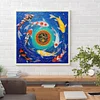 5D DIY Vollrundbohrer teilweise ab Diamond Painting Koi Kit Kunst Dekor 45x45cm