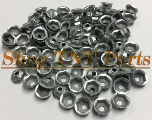 Dronehint 100pc Washer Lock Trim Nuts Thread Cutting #8-32 Zinc Coated Pal Nut GM Chevy (For: GMC) Parts