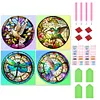 4pcs Diamond Painting -DIY Round Drill Birds Dragonflies