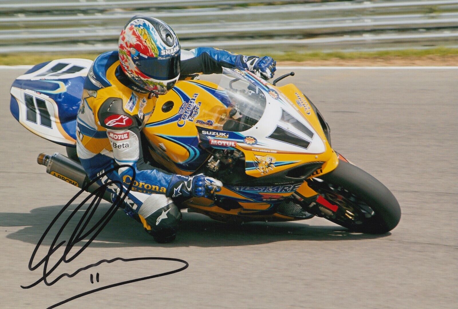 Troy Corser Hand Signed 12x8 Photo Poster painting - Suzuki Autograph.