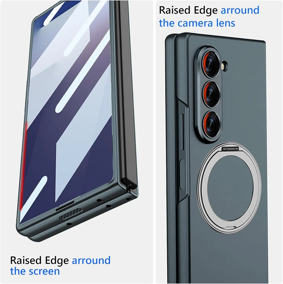 Compatible with Samsung ZFold7/6 mobile phone case 5/4 external 360 rotating bracket magnetic wireless charging ultra-thin protective cover