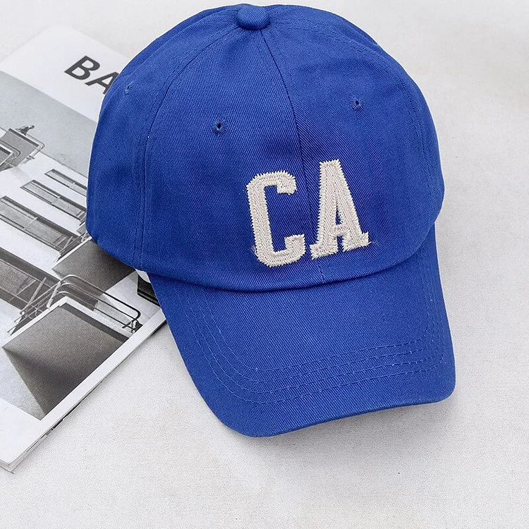 baseball cap Korean version cotton washable CA letter soft top mens and womens ins fashionable brand versatile face small