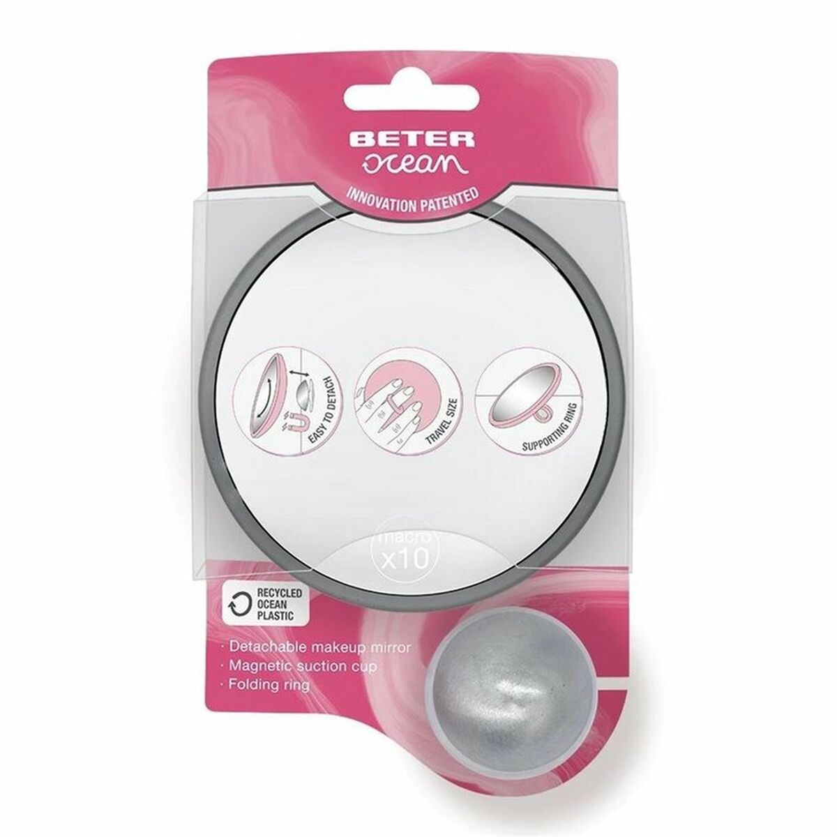 Magnifying Mirror Beter Espejo Ocean Suction pad fixing