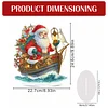 (US Local)Santa Claus & Boat DIY Table Top Diamond Painting Ornament Kits