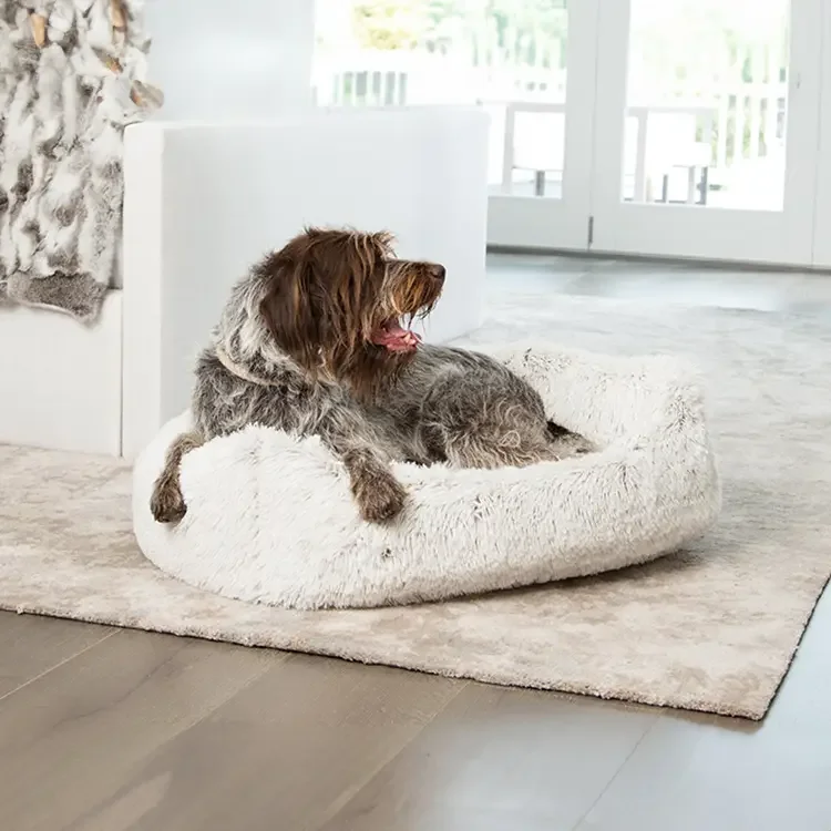 Faux Fur Calming Dog Bed - JemaPet