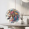 (US Local)Acrylic Special Shape Horse 5D Diamond Painting Clock Art Craft Kit