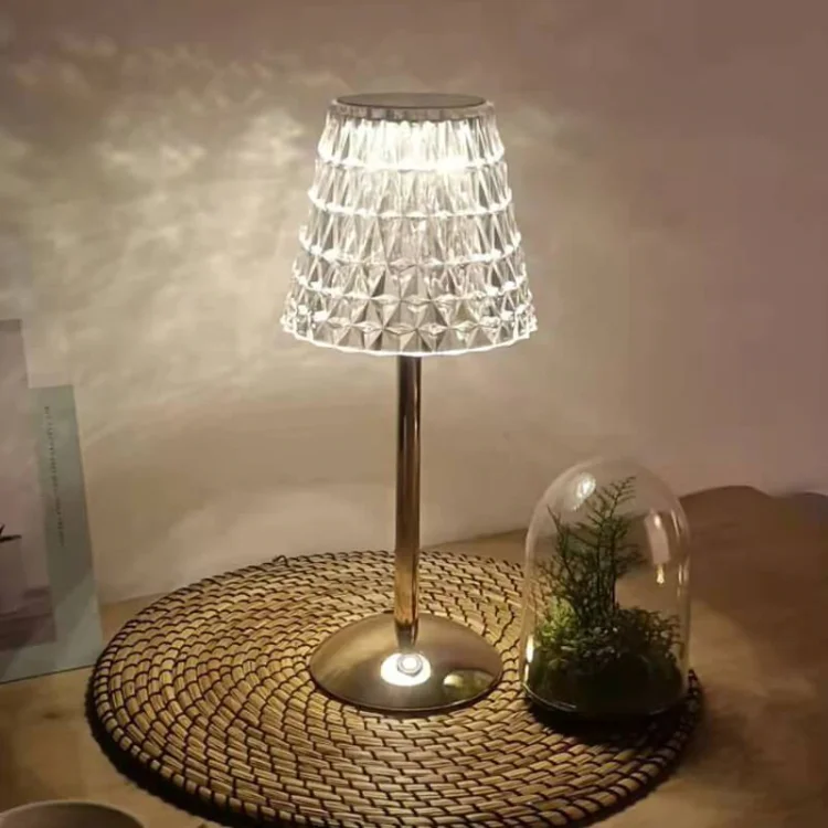Modern Rechargeable Crystal Table Lamp - Appledas