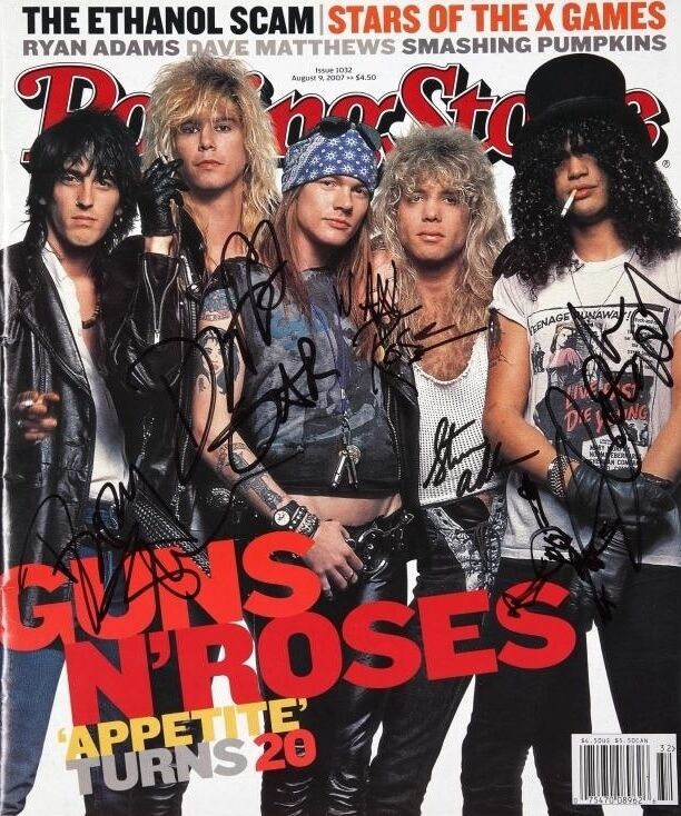 GUNS N ROSES Signed Photo Poster paintinggraph - Rock Musicians / Band - SLASH Axl Rose preprint