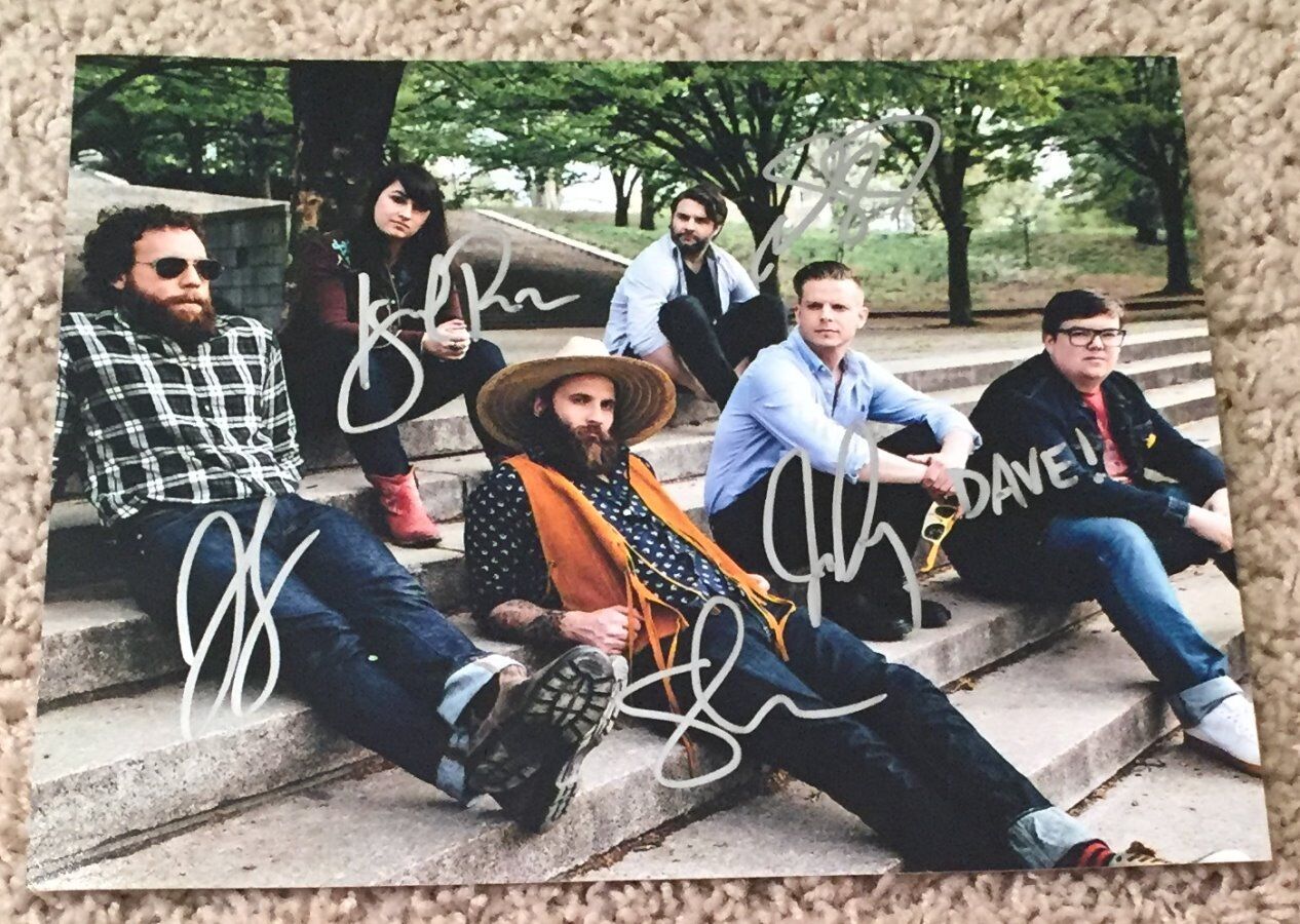 THE STRUMBELLAS SIGNED AUTOGRAPH 8x10 Photo Poster painting C w/PROOF SIMON WARD +5