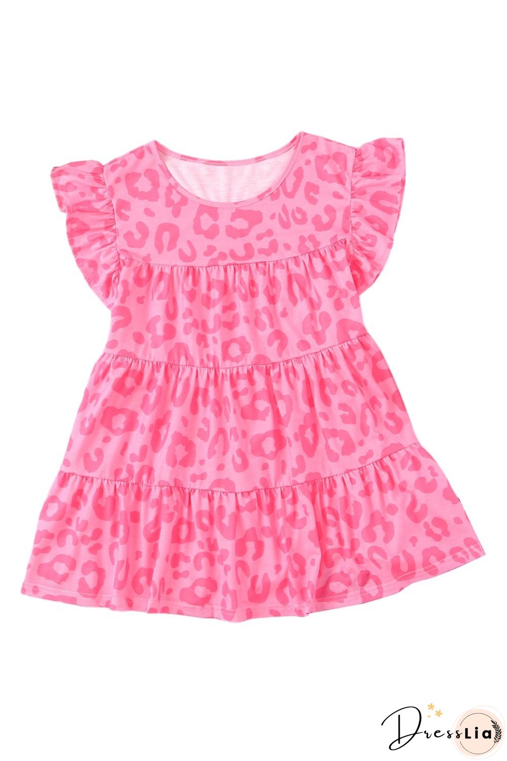 Leopard Print Ruffle Sleeve Tank Top for Stylish Women