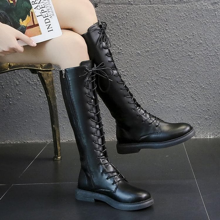 6 Colors Lace Up Martin High Boots SP14264