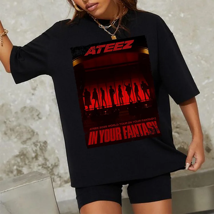 ATEEZ 2025 アメツ限定 T shirt TOUR ver ATEEZ 2025 World Tour in Your Fantasy Shirt – Kpop Exchange