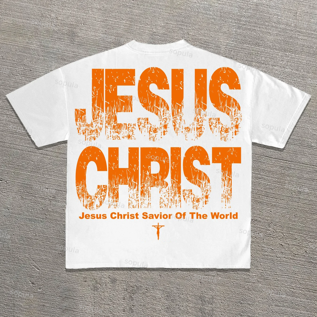 Vintage Jesus Christ Savior Of The World Graphic T-shirt - Sopula｜Premium Graphic Tees & Graphic Clothing