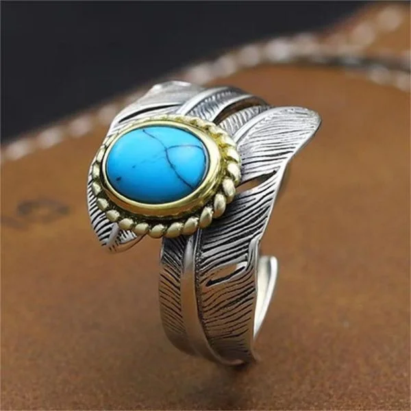 Feather 2025 turquoise ring